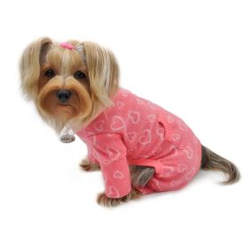 Blush of Love Fleece Turtleneck Pajamas - S