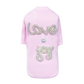 Love n Joy Tee (Color: Baby Pink, size: LG)