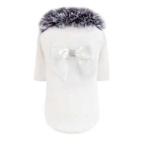 High Society Dog Sweater (Color: Cream, size: MD)