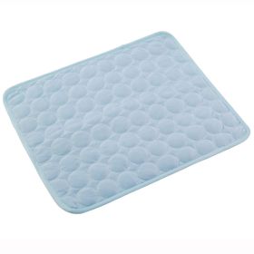 Dog Cooling Mat Summer Pets Cold Bed Extra Large For Small Big Dogs Pet Accessories Cat Durable Blanket Sofa Cat Ice Pad Blanket Pet Products (Option: Light Blue-M60*50cm)