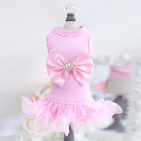 Royal Princess Dog Dress (Color: Pink, size: XS)